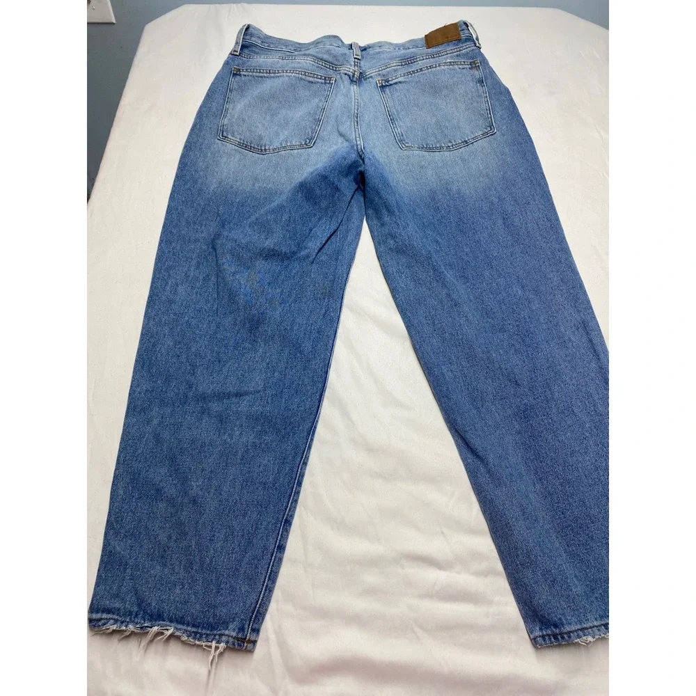 Madewell Baggy Tapered Jeans Mens 32 Blue Medium Wash 100% Cotton Denim